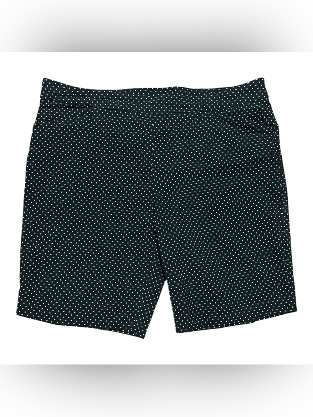 Time And Tru Black/White Polka Dot Pull-On Shorts Size XXL